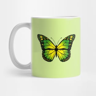 Green butterfly Mug